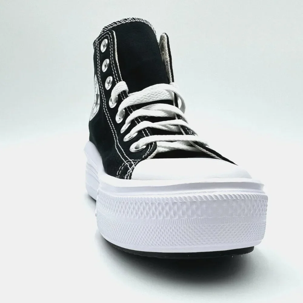 Converse Chuck Taylor All Star Move Platform Hi Women's 9 Sneakers Black/White - Picture 7 of 11